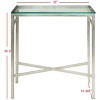 Viggo Antique Gold Glass Side Table - AMH8300 - Safavieh Couture - 3 of 3