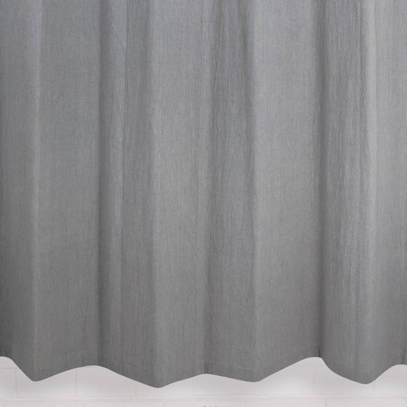 Washed Cotton Shower Curtain - Allure Home Creation, 5 of 9