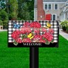 Spring Checkered Geraniums Oversized Mailbox Cover  - Oversized - Briarwood Lane - 2 of 3