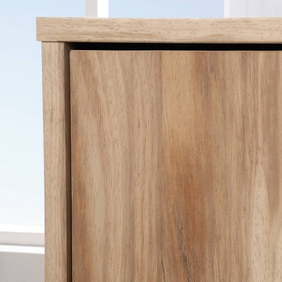 Kiln Acacia Finish Hidden Storage Bookcase Door Kit