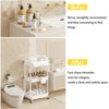 BEAFUP 3 Tier Rolling Storage Cart,Utility Cart With Drawers,Utility Cart Rolling Storage Organizer Tool For Kitchen,Bathroom,Living Room - 4 of 4