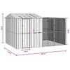 vidaXL Bird Cage Anthracite 416.5 x 103 x 142 cm Galvanized steel - 4 of 4