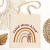City Creek Prints Raise Them Kind Rainbow Canvas Tote Bag - 15x16 - Natural - 2 of 2