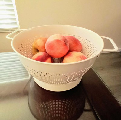 3pc (1.5qt, 3qt, And 5qt) Stainless Steel Colander Set Silver - Figmint™ :  Target