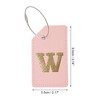 Unique Bargains Luggage Tag Pink 1 Pc - 2 of 4
