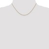 Black Bow Jewelry 1mm 14k Yellow Gold Diamond Cut Solid Cable Chain Necklace - 2 of 4