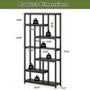 Kumasinova Modern 7 Tier Open Corner Display Bookshelf,Floor Standing Bookcase for Living Room,Bedroom,Office,Kitchen - 3 of 4