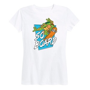 Women's - Teenage Mutant Ninja Turtles - So Board Short Sleeve Graphic T-Shirt - 1 of 4