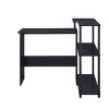 INFURNIC Writing Desk L-Shaped Desk with Attached Storage Shelf and Sturdy Metal Frame for Office, Black, 32"*39"*34" - 4 of 4