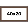 PosterPalooza | Panoramic Traditional Brown Picture Frame - UV Acrylic, Foam Board Backing, Hanging Hardware - 2 of 4