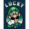Men's Nintendo Super Mario St. Patrick's Day Lucky Luigi Retro Long Sleeve Shirt - 2 of 4