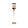 Contemporary Glass Floor Hurricane Candle Holder - Decorative Candle Stick Holder for Pillar Candles and Table Centerpieces Accent - 4 of 4