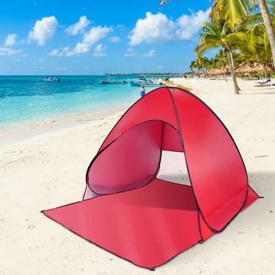 Pop Up Beach Tent Sun Shade Shelter Anti-UV Automatic Waterproof Tent Canopy for 2/3 Man