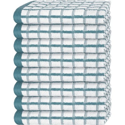 KitchenAid Albany Kitchen Towel Set, Set of 4 - Aqua