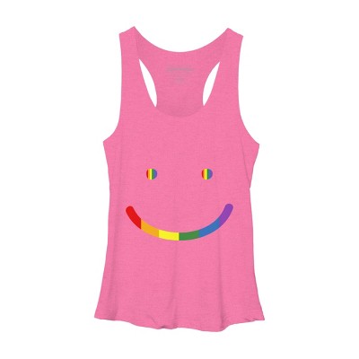 Adult Design By Humans Pride Smile By Legato Tendo Racerback Tank Top