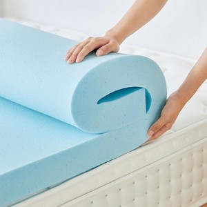 3 Inch Medium Soft Memory Foam for Back Pain，Cooling Gel Memory Foam Bed Mattress Topper - 1 of 4