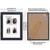 Americanflat 9x11 Picture Frame with Storage - Fits Four 2x3 Instant-Print Photos - Quick Change Storage Frame Holds up to 100 Photos - Black - 2 of 4
