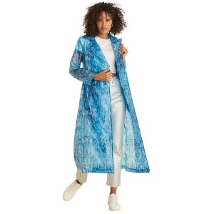 VENUS Womens Vinyl Trench Coat - 1 of 4