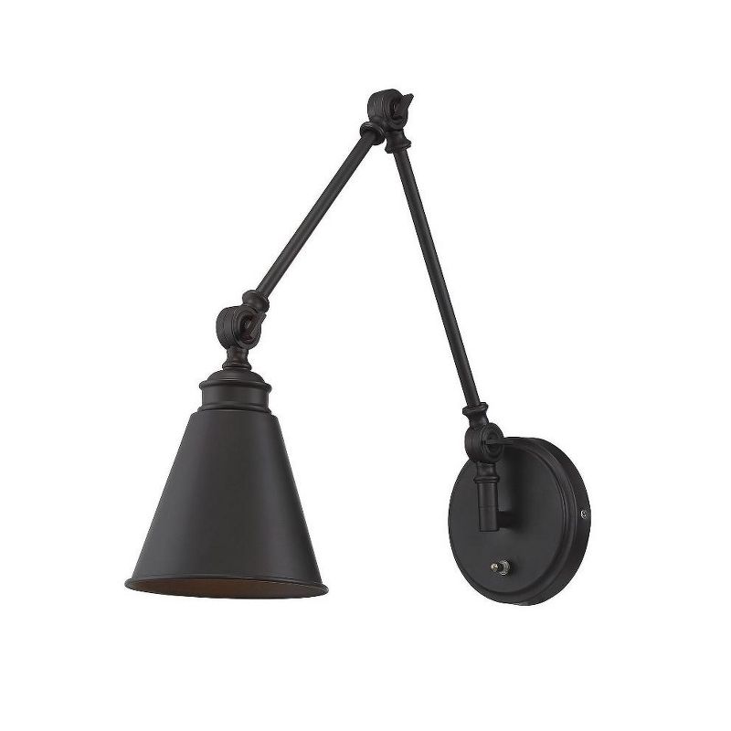 Savoy House Morland 1 - Light Swing Arm Lamp in  English Bronze, 1 of 2