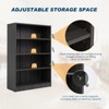 Kumasinova 48"/60" Book Shelves with Adjustable Storage Shelves,4/5-Tier Wooden Bookshelf for Bedroom&Living Room,Library Bookcase for Home Office - 4 of 4