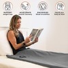 LifePro Far Infrared Sauna Blanket - Large Gray Portable Home Relaxation Sauna with Adjustable 77–176°F Temperature Range - 2 of 4
