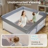 GOTGELIF 50"x50" Travel-Friendly Baby Playpen Spacious & Secure Foldable Playard - 4 of 4