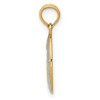 Black Bow Jewelry 14k Yellow Gold & Rhodium Small Oval Miraculous Medal Pendant, 8x19mm - 2 of 4