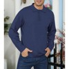 BLUEMING Mens Polo Collar Long Sleeve Button Down Lightweight Casual Golf Sport Outdoor Pullover Sweatshirts - 4 of 4