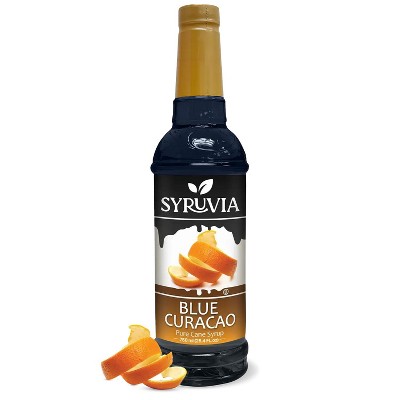 Syruvia Blue Curacao Syrup - 25.4 fl oz. Premium Flavoring Syrup For Coffee
