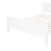 CAVINAS Twin Size Sleigh Bed Modern Wooden Bed Frame with Wood Slats, Headboard and Footboard for Bedroom - 3 of 4