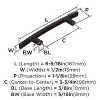 Amerock Cyprus 3-3/4 Inch (96mm) Center-to-Center Pull for Cabinets, Drawers, or Furniture - 4 of 4