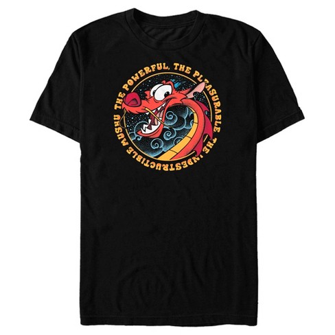 Men's Mulan Mushu Indestructible Powerful Description T-shirt - Black ...