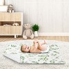 Sweet Jojo Designs Girl Baby Security Blanket Botanical Leaf Green and White - 2 of 4