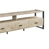 Sapphtopaz Modern TV Stand for TVs Up to 80" with 3 Storage Drawers Media Entertainment Center with Open Shelves & Metal Legs for Living Room - 4 of 4