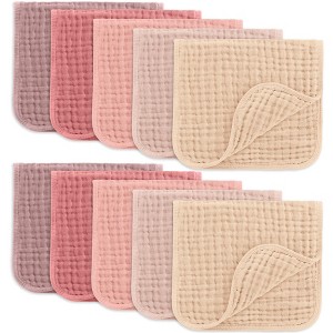 Muslin Burp Cloths Large 100% Cotton by Comfy Cubs - 1 of 1