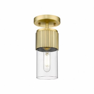 Bolivar - 1 Light Flush Mount In Industrial Style-8.75 Inches Tall and 4 Inches Wide - 1 of 1