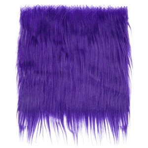 Unique Bargains DIY Crafts Halloween Gnome Beard Plush Fluffy Faux Fur Fabric Square Patches - 1 of 4