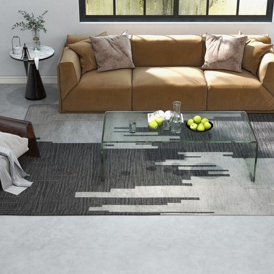 Clear Tempered Glass Modern Coffee Table, 45"