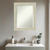 Amanti Art Oliver Beveled Wood Framed Bathroom Vanity Wall Mirror - 4 of 4