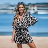 Women's Lace Up Leopard Print Romper - Cupshe - 4 of 4