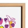 Kate and Laurel Sylvie Here for the Snacks Framed Canvas by Maria Filar, 18x24, Natural - 3 of 4