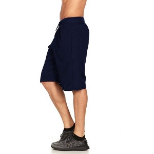 Mens Moisture Wicking Athletic Basketball & Gym Workout Shorts with Pockets - 1 of 2