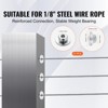 VEVOR 51Pack Cable Railing Kit 1/8" Wheel Protector Sleeves, Bundle with Black Invisible 1/8" Swage Tensioner and Terminal, Silver - 3 of 4