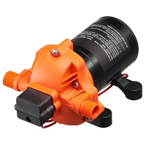 VEVOR 12V Diaphragm Pump, 1.8 GPM (6.81 L/min), 3-Chamber 12 Volt DC Water Pump with Automatic Pressure Switch 40-100 PSI Adjustable, 60 PSI - 1 of 4