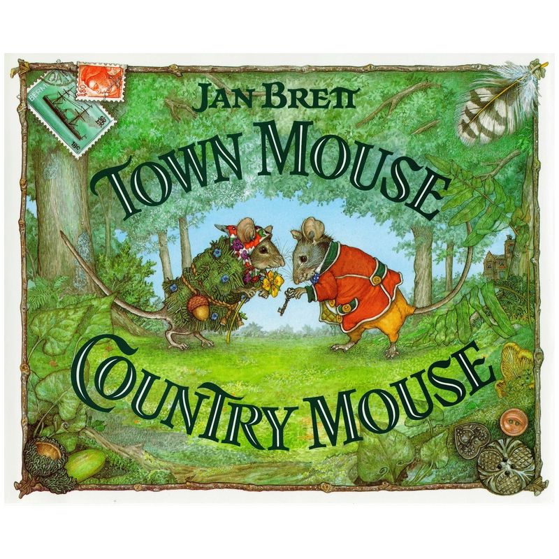 Town Mouse Country Mouse - by  Jan Brett (Hardcover), 1 of 2