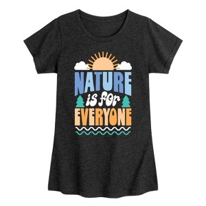 Girls' - Instant Message - Earth Day Fitted Short Sleeve Graphic T-Shirt - 1 of 4