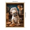Amanti Art French Bulldog Puppy Chef by Andreas Magnusson Framed Canvas Wall Art - 3 of 4