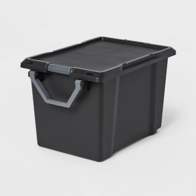 Iris 4pk 50qt Plastic Storage Totes With Wing Lid : Target