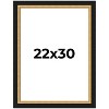 PosterPalooza | Embellished Brown Picture Frame - UV Acrylic, Foam Board Backing, Hanging Hardware - 2 of 4