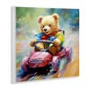 Stupell Industries Teddy Bear on Go Kart Wall Plaque Art - 2 of 4